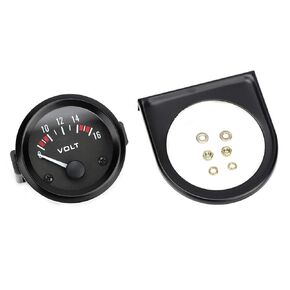 12V Car Universal Voltmeter, Voltage Gauge, Universal Voltage Meter, Voltmetro Analogico 12v, 52mm/2in Voltage Meter Gauge 8-16V BX100007