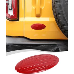 Hoolcar Overlay Tailgate Emblem Rear Door Emblem Badge Cover Trim Exterior Accessories Compatible with Ford Bronco, Bronco Sport 2021-2023, Smoked Black