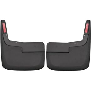 Husky Liners — Front Mud Guards | Fits 2021 - 2024 Ford F-150 (King Ranch, Lariat, Limited, Platinum, SSV, Tremor, XL, XLT) - Black, 2 Pc | 58521