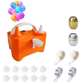 Electric Balloon Pump and Tying Tool in One,Portable Dual-Nozzle Electric Inflator 110 600W Electric Air Balloon Pump for Events/Festivals/Parties/Celebrations/Decorations
