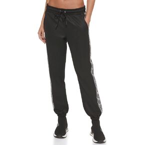 DKNY Women's Logo Stripe Jogger Pockets