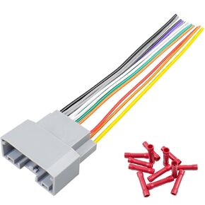 22Pin Radio Wiring Harness Connector Compatible with Jeep Patriot Compass Wrangler Chrysler Dodge Ram Journey Car Stereo Wire Adapter