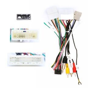 16pin Car Stereo Radio Power Wiring Harness with Canbus Box for Nissan X-Trail Teana Navara Qashqai Sentra with Bose Amplifier & OEM Rearview Camera