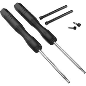 Compatible with Amazfit T-Rex Smart Watch Screw Accessory, 2PCS Stainless Steel Replacement Screws with 2PCS Screwdrivers Removal Tool for Amazfit T Rex, Amazfit T-Rex Pro Smartwatch (Black)
