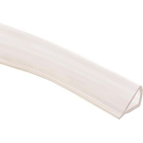 uxcell Trim Seal, PVC U-Seal Channel Edge Protector Sheet, Fits 8-9mm Edge 5Meters/16.4Ft Length, 0.55" Height Transparent