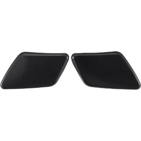 ACROPIX Front Left Right Side Bumper Headlight Washer Nozzle Cover Cap Fit for Volvo S40 No.39991799/39991798 - Pack of 2 Black