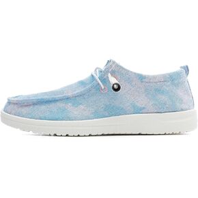 Lightweight Boat Shoes for Women, Womens Casual Loafers, Womens Slip On Deck Shoes, Breathable Canvas Walking Shoes for Women