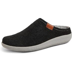 Dearfoams Women's Original Comfort Gianne Mule, Black, 8.5