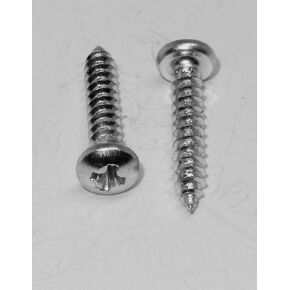 #4 x 5/8" inch Zinc Pan Head Phillips Sheet Metal Wood Screws (100 Pack) PHSMS by Fasteners DP