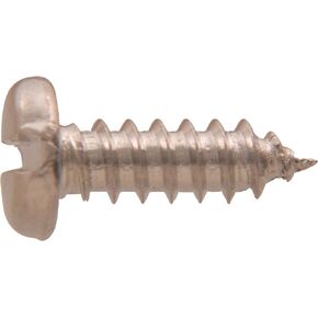 Hillman 1195 Aluminum Pan Head Slotted Sheet Metal Screw 8 x 1/2 in. 30-Pack