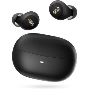 QCY HT07 Multi-Mode Active Noise Cancelling Wireless Earbuds, AI-Enhanced Calls Bluetooth Headphones with 6 Mics, Anti-Wind Noise, Transparency, App for Custom EQ, 32H Playtime, Bluetooth 5.2
