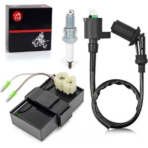 CDI Box & Ignition Coil & Spark Plug Compatible with Polaris Phoenix 200 2005 0452310