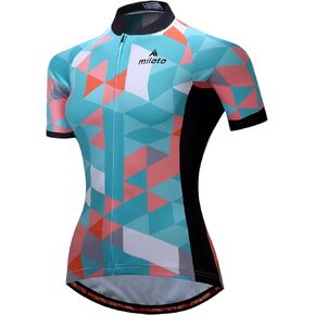 Women's Cycling Jersey Short Sleeve Tops Quick-Dry Bicycle Clothes Breathable Running Top - Bike Shirt