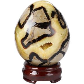 Natural Septarian Geode Cluster Polished Healing Crystal Stone Collection Septarium Mineral SpecimenHome Office Decor 0.6-0.8 Pound