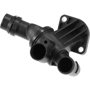X AUTOHAUX 06F121111F Engine Coolant Thermostat Housing Assembly for Volkswagen Passat Jetta L4 2.0L 2006-2010