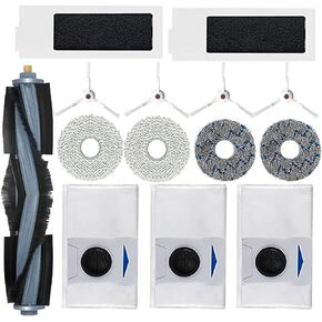 Accessories for ECOVACS Deebot T20 Omni: Replacement Parts Compatible with ECOVACS Deebot T20 PRO T20 PRO Plus T20 MAX T20 MAX Plus Main Brush Filter Mop Pad Dust Bags Side Brush Attachments