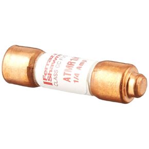 Mersen ATMR Amp-Trap Fast Acting/Class CC Fuse، 600VAC/DC، 200k AC/100kA DC، 20 أمبير، قطر 13/32 بوصة × طول 1-1/2 بوصة