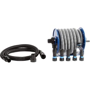 Cen-Tec Systems Quick Click Dust Collection Power Tool Adapters and Hose Reel Kit for Shop Vacs and Woodworking