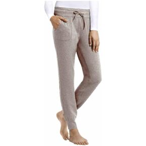 Womens Jogger Lounge Pant (Heather Grey, X-Large)
