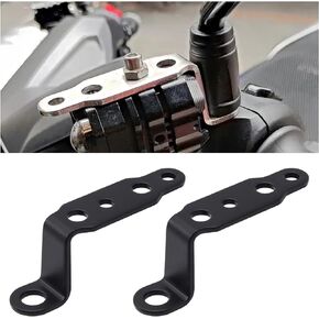 2Pcs Motorcycle Spotlight Mounting Bracket, Fog Light Mount Bracket, Spotlight Work Light Bar Extension Holders for Off-Road Motorcycle Bike Black