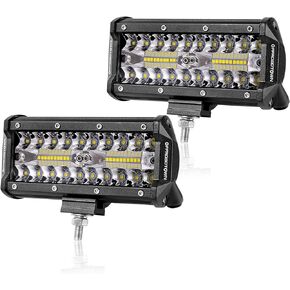 LED Pods, OFFROADTOWN 2pcs 6inch 240W Off Road Driving Lights LED Work Light Bar Spot Flood Combo Fog Lights Waterproof LED Cubes for Truck Boat Pickup UTV ATV Marine Motorcycle