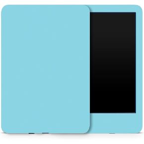 MightySkins Skin Compatible with Amazon Kindle 6-inch 11th Gen (2022) Full Wrap - Solid Baby Blue | Protective, and Unique Vinyl Decal wrap Cover | Easy to Apply | Made in The USA