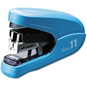 MAX Vaimo 11 Compact Stapler - 35 Sheets Capacity - 100 Staples Capacity - 3/8" Staple Size - Blue