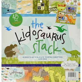 DCWV Die Cuts With A View 48-Sheet Premium Stack, 12-inches by 12-inches, Far East, Arts Crafts Supplies Decorative Card Stock For Printer Card Stock For Crafting And Scrapbooking