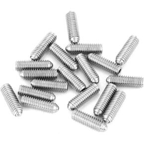 Hilitand 20pcs Stainless Steel Thread Hex Spring Ball Plunger Screw Bead Screw (M4X12)