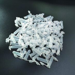 2ml Plastic Vial Tube Sample Storage Container for Fragrance, Beads, Liquid, Pack of 100