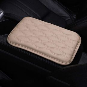 Auto Center Console Cover, Console Cover Armrest Pads, PU Leather Car Armrest Seat Box Pad Cushion Protector Universal Fit (Black)