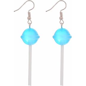 Sweet lollipop Transparent Candy Acrylic Pendant Necklace Funny Cute 3D Colorful Multiflavor Simulated Resin Candy Geometric Chain Necklace for Women Teens Girls Festival Party Vacation Fashion Jewelry Gifts