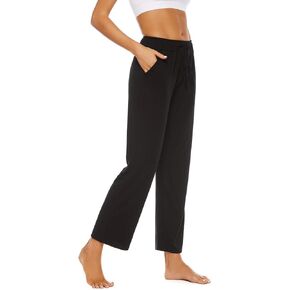 BATHRINS Womens Comfy Lounge Pants Loose Yoga Pants Drawstring Soft Pajama Pants with Pockets