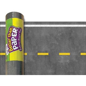 Teacher Created Resources Fun Size Better Than Paper Bulletin Board Roll, 18" x 12', Road