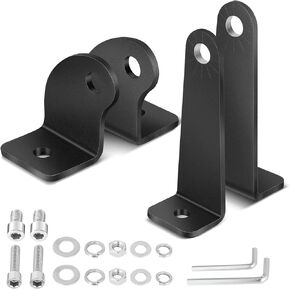 Light Bar Mounting Brackets 2 Packs Universal Side-Mounted Brackets for Straight or Curved Single-Row LED Light Bar Up to 52 Inch