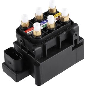 X AUTOHAUX Air Suspension Valve Block Air Supply Distribution 2123200358 Control Valve Replacement for Mercedes Benz GL320 GL350 S350 S400