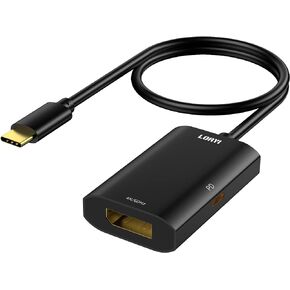 USB C to DisplayPort Adapter with 100W PD Fast Charging, 4K@60Hz USBC to DP (Male to Female) for iphone15, MacBook Pro, MacBook Air, iPad Pro, XPS 15/13, Spectre, Surface, and More