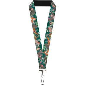 Buckle Down Lanyard-1.0-The Jungle Book 8-Character Group Greens