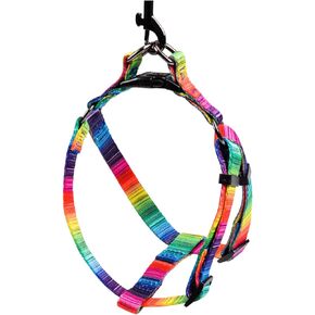 Adjustable Dog Harness Durable Print Harness for Small Medium and Large Dog Great for Dog Sports Training Walking Running (Pattern-A, S (Chest Girth 14.2"-19.7"))
