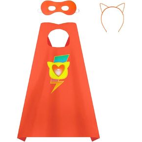ACoiay Costume Cape for Kids with Mask and Headband