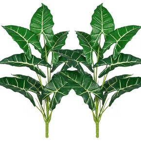 Artificial Plants 2PCS 30" Faux Plants Indoor,Fake Plants Artificial Shrubs Greenery Bushes for House Indoor Outdoor Garden Shop Office Home Décor (2, Watermelon)