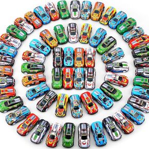 DERTE 140 Pieces Pull Back Cars for Kids Mini Car Toys Bulk Metal Race Vehicles Party Favors Goodie Bag Stuffers Classroom Prizes for Boys Girls Toddlers