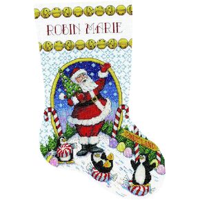 Design Works Crafts Cross Stitch Stocking Kit, Various
