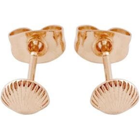 HONEYCAT Mini Shell Studs in Gold, Rose Gold, or Silver | Ear Stacks, Minimalist Delicate Jewelry