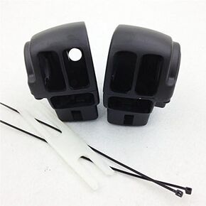 HTTMT MT265-009- Black Switch Housing Cover Compatible with 1996-2013 Harley Davidson Electra Glide Classic FLHTC/ 1996-2009 Harley Davidson Electra Glide FLHT
