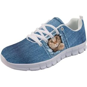 Women Running Shoes Non Slip Comfortable White Sole Lace Up Lightweight Sneaker