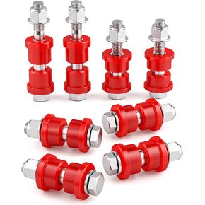 Club Car Ds Front Bushing Kit With Screw Nut, Golf Cart Front Lower Spring & Front Upper A Arm Polyurethane Bushings and Sleeves for 1992-Up Club Car DS, GolfCart Suspension Replace Parts