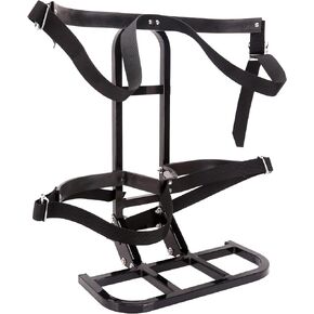 10L0L Universal Golf Cart Rear Seat Bag Holder Rack for EZGO Yamaha Club Car Carts, with Rear Safety Grab Bar