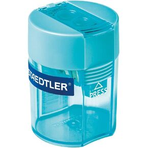 Staedtler Double Hole Tub Pencil Sharpener - Turquoise - 512 006-37