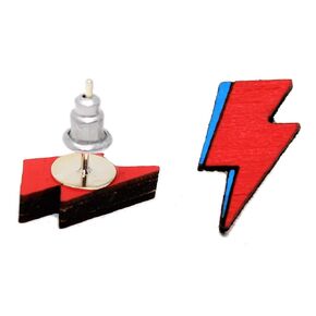 Tiny Lightning Bolt Stud Earrings | Rock Star Bolt Post Earrings